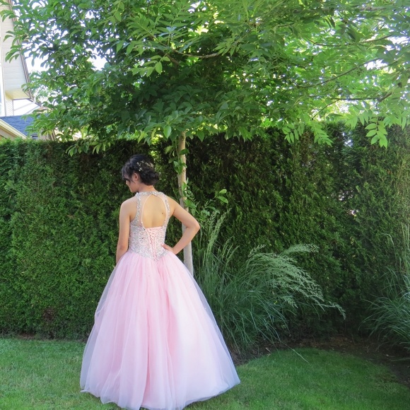 House of Vienna baby pink prom/grad dress - Picture 1 of 3